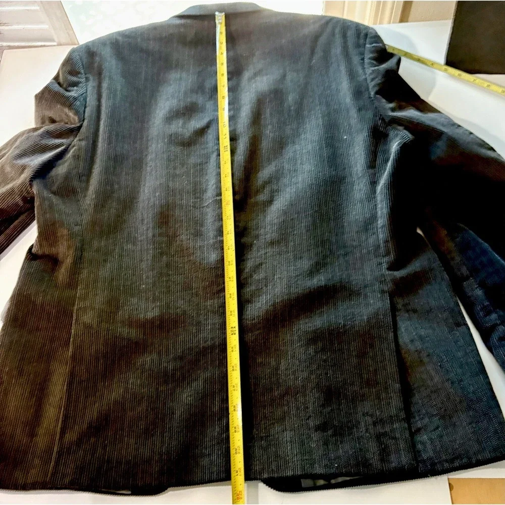 CHAPS Corduroy Blazer Sport Coat Brown 48R 2 But Single Breast 2 Vent Cas